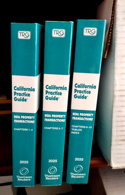 #ad 2025 Real Property Transactions Rutter Group California Practice Guide 2025 NEW $299.99