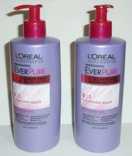 LOREAL EverPure 6-in-1 Cleansing Balm Colored Hair 2 Pack 16.9oz NO TARIFF