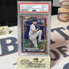 2024 Bowman Draft Chrome 1st Rose Gold Refractor Griffin Herring #02/10 PSA 10