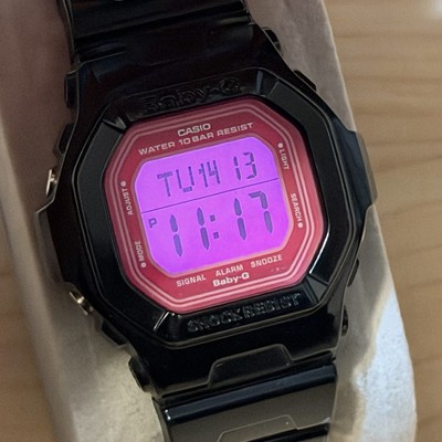 Casio Baby-G G-Shock BG-5601-1ER Black Pink Square Women display picture 3