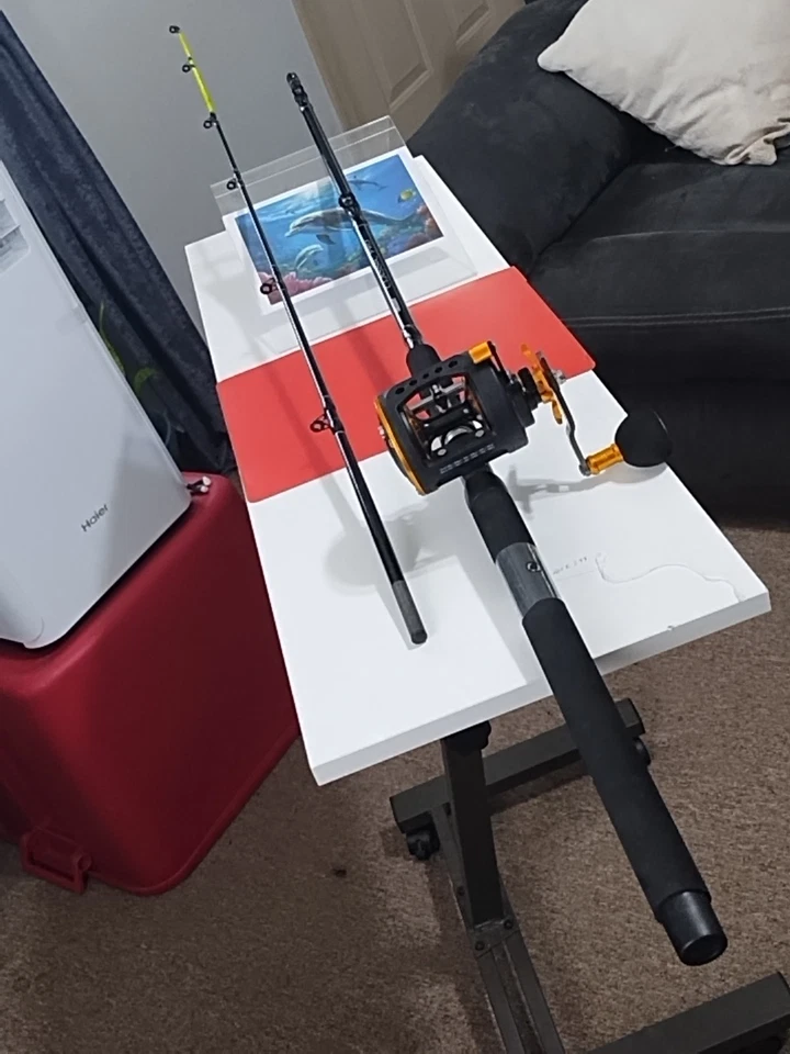 Caña de pescar de arrastre Okuma Classic Pro 7'6" MH 8-20 lb y carrete Fortress II Foto 3 de 4