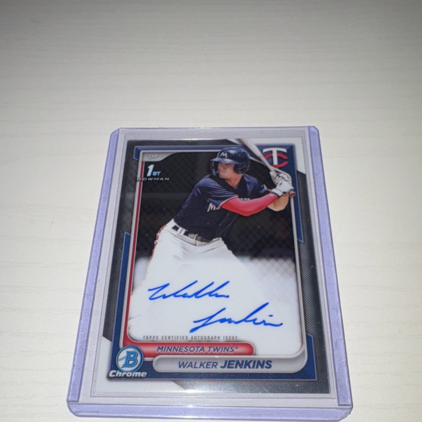 Topps 2024 Bowman Chrome Walker Jenkins CPA-WJ Minnesota Twins Prospect Auto