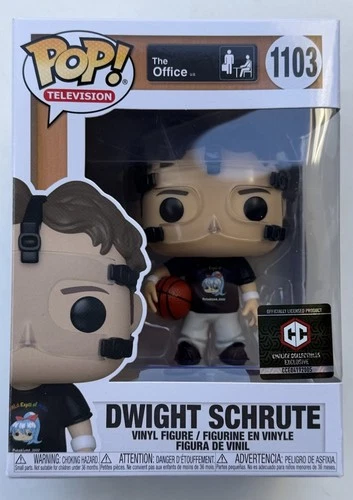1103 Dwight Schrute Basketball FUNKO POP Television The Office With Protector