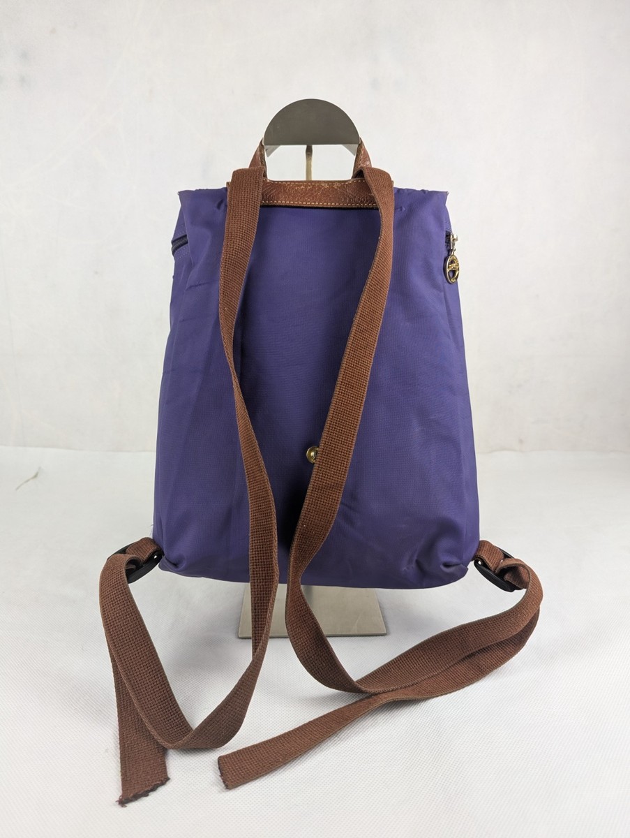 LONGCHAMP Le Pliage Nylon Foldable original Backpack Purple Made