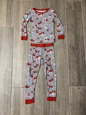 Little Sleepies Gray Furever Valentine's Two-Piece Bamboo pajama set Size 3T