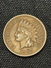 1907 Indian Head Cent Penny VF SHARP LIBERTY AND DIAMONDS