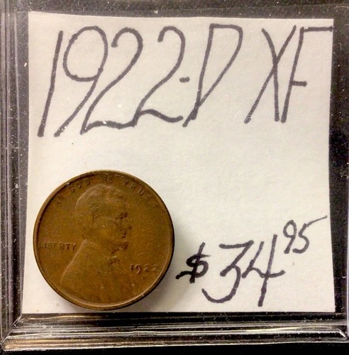 1922 D Lincoln Wheat Cent XF! ENN Coins