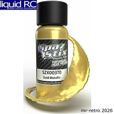 Spaz Stix 00370 Gold Metallic Airbrush Ready Paint 2oz Bottle