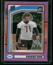 2024 Donruss #350 Amarius Mims Optic Rated Rookies Preview Pink