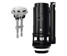 R &T A2422M 3- Inch Dual Flush Toilet Valve with Push Button Toilet Repair Kit