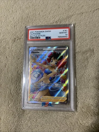 Pokemon Phoebe Full Art - Battle Styles - 161/163 - PSA 10