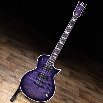 ESP LTD EC-1000 Quilted Maple EMG Guitar   See Thru Purple Sunburst