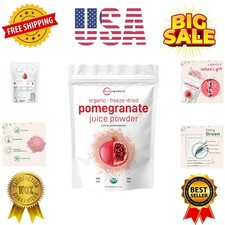 Organic Pomegranate Juice Powder, 1 Pound  100 Natural Fruit Powder  Freez...