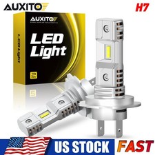 AUXITO LED High/Low Beam Conversion Kit H7 Bulbs Super Bright 6000K Plug&Play 2x