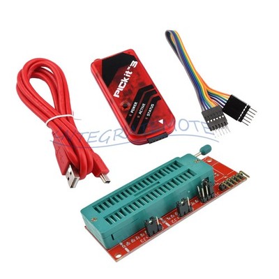 PICkit3 Microchip Original MPLAB PICkit 3 PIC Debugger Programmer +Adapter
