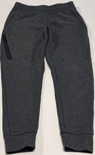Champion Sweatpants Men Medium Charcoal Gray Side Thigh Pocket Taper Ankle Logo