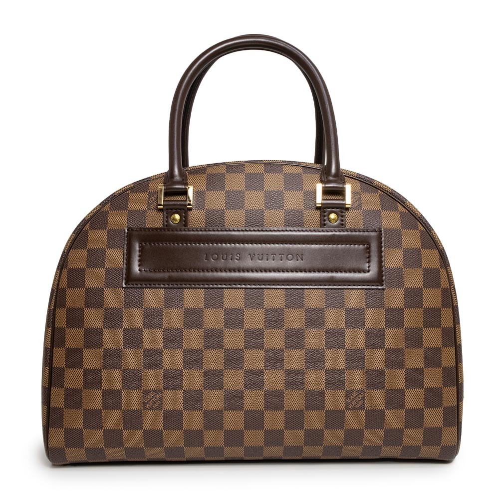 Louis Vuitton Nolita Damier Handbag Brown Gold N41455 Used