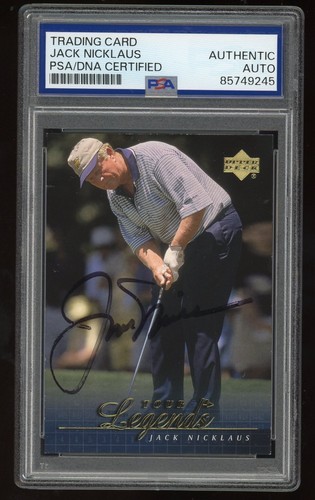2001 Upper Deck Promo Card Jack Nicklaus Auto Signed PSA/DNA Masters Golf