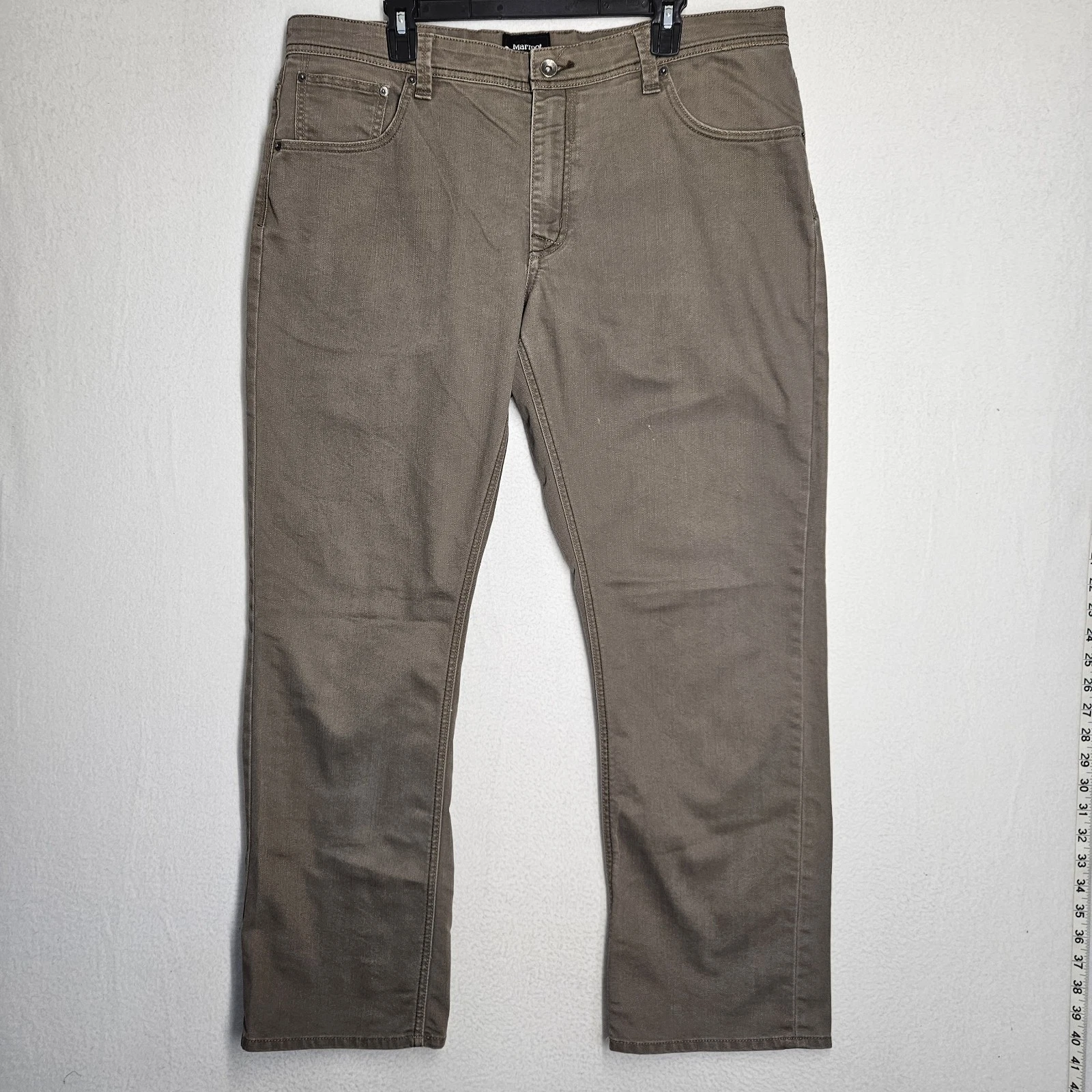 Marmot Hiking Outdoor Pants Men's 38x30 Organic Cotton Twill Brown