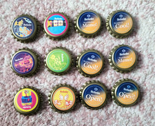 12 Stück Kronkorken Magnete Kühlschrankmagnet Bier Herforder