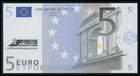 SAMPLE BANKNOTE TEST BANKNOTE TEST NOTE SPECIMEN RICE EUROSYSTEMS 5.- EURO m1701