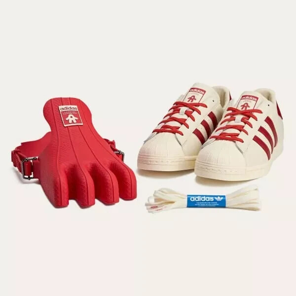 売り切り価格　約4万購入　袋説明書付　adidas avavav adidas by Avavav SUPERSTAR CRYSTAL WHITE/SUPPLIER COLOR/EAZY