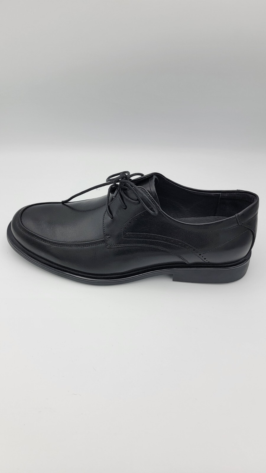 SAOLA Scarpe casual stringate derby in pelle nera Teenmix da uomo taglia 250 7M US 40EU NUOVE!