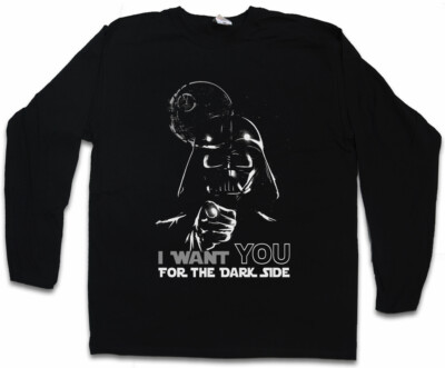 I WANT YOU FOR THE DARK SIDE LANGARM T-SHIRT Vader Darth Skywalker Empire