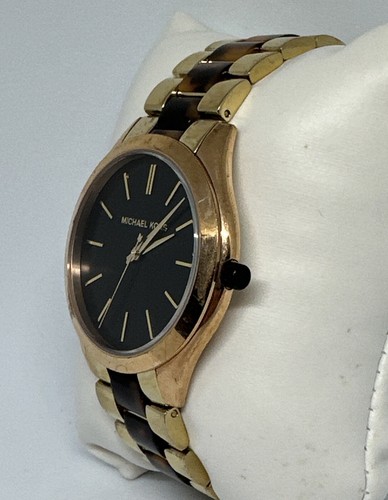 Michael Kors Slim Runway MK4301 Women's Two Tone Analog Dial Quartz Watch HME186 - Picture 3 of 11