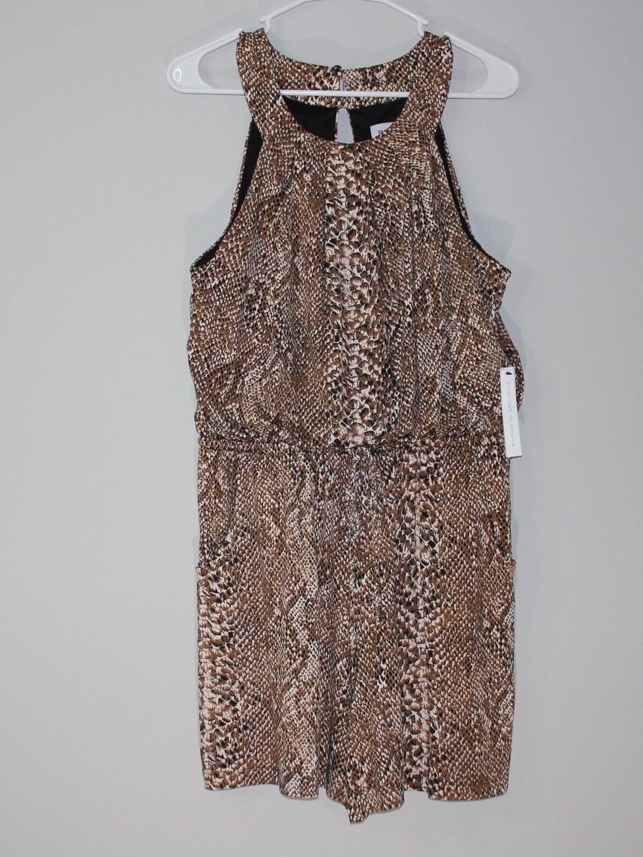 brown dress romper Strut In Style Romper- Brown L