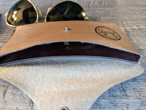 Vintage Ray Ban AVIATOR Bausch & Lomb Sunglasses Gold Frames with Case & Insert - Picture 20 of 23