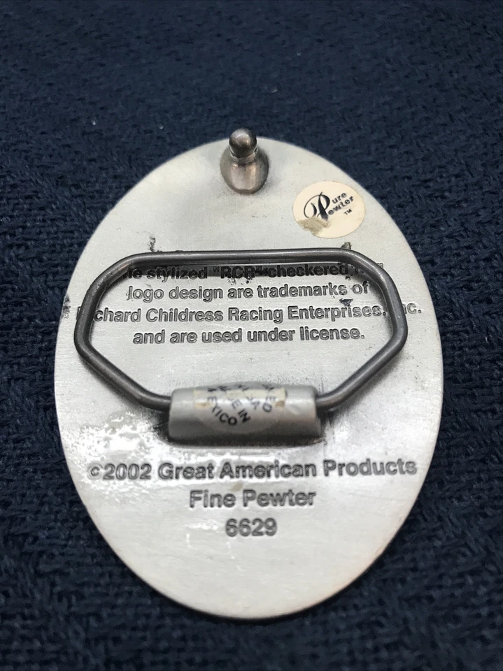 2002 NASCAR #29 KEVIN HARVICK оловянный ремень пряжка - Изображение 2 из 4