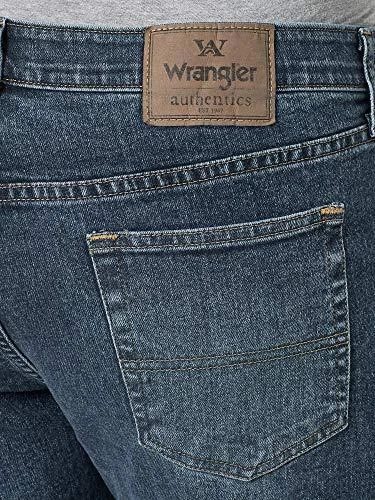 Wrangler Authentics Men's Big & Tall Comfort Flex Waist Relaxed Fit Jean, Smoke, - Image 4 of 4