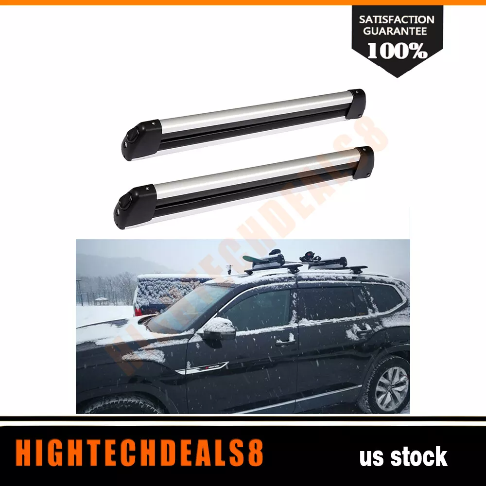 Ramp King Roof Rack Top Mount Rail w/ Lock For Fishing Rod Ski Snowboard  Carrier