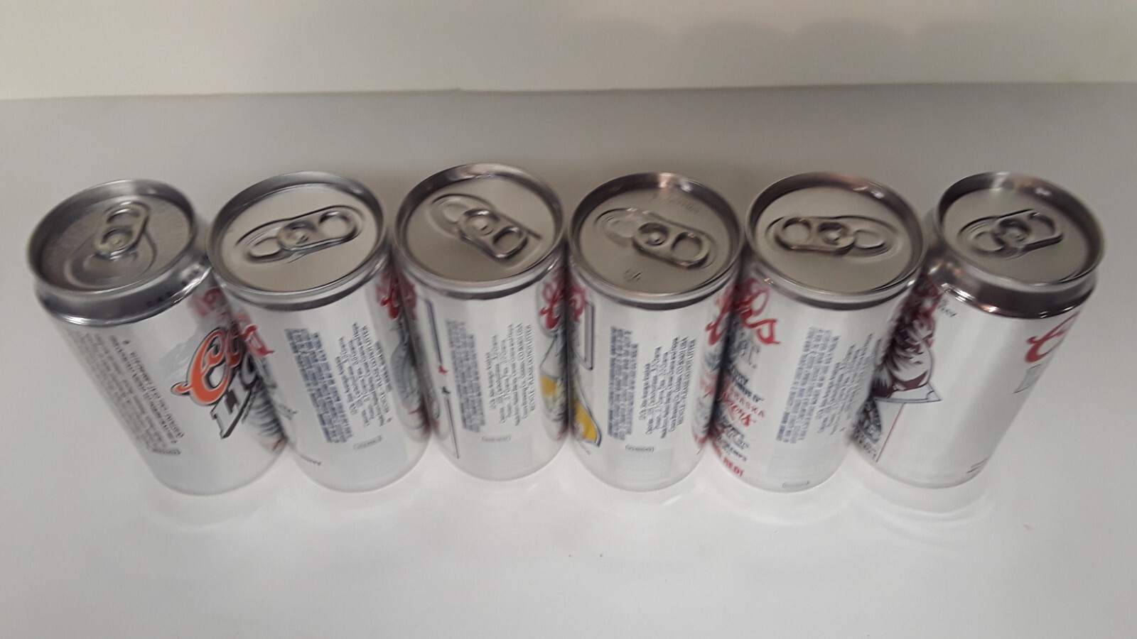 Coors Beer Can Lot of 6, Univ of Colorado,Joe Montana,Orange Bowl