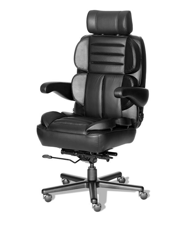 #9595B -29" Black (HEAVY DUTY) METAL, Office Executive Chair 5 Star Base. UPS 📦