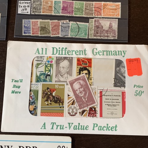 HUGE LOT OF GERMANY STAMPS, SHORT SETS, COLLECTABLE ENVELOPES, FLOWERS, DDR - Picture 5 of 8