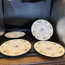 Syracuse China Old Ivory Selma Dinner Plates 9 3/4" Made in USA Vintage set of 4