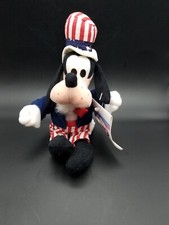 Disney Uncle Sam Goofy beanie plush with tags
