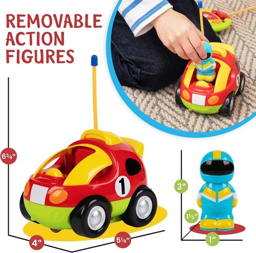 Durable Remote Control Cars for Toddlers: Police & Race Car Duo Gift Set - Picture 7 of 9