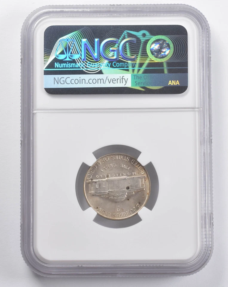 MS62 1943-P Jefferson Nickel NGC TONED *5718 - Image 2 of 3