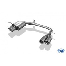 FOX Sportauspuff rechts links je 2x76mm mit Absorber für BMW 1er 118d und 120d