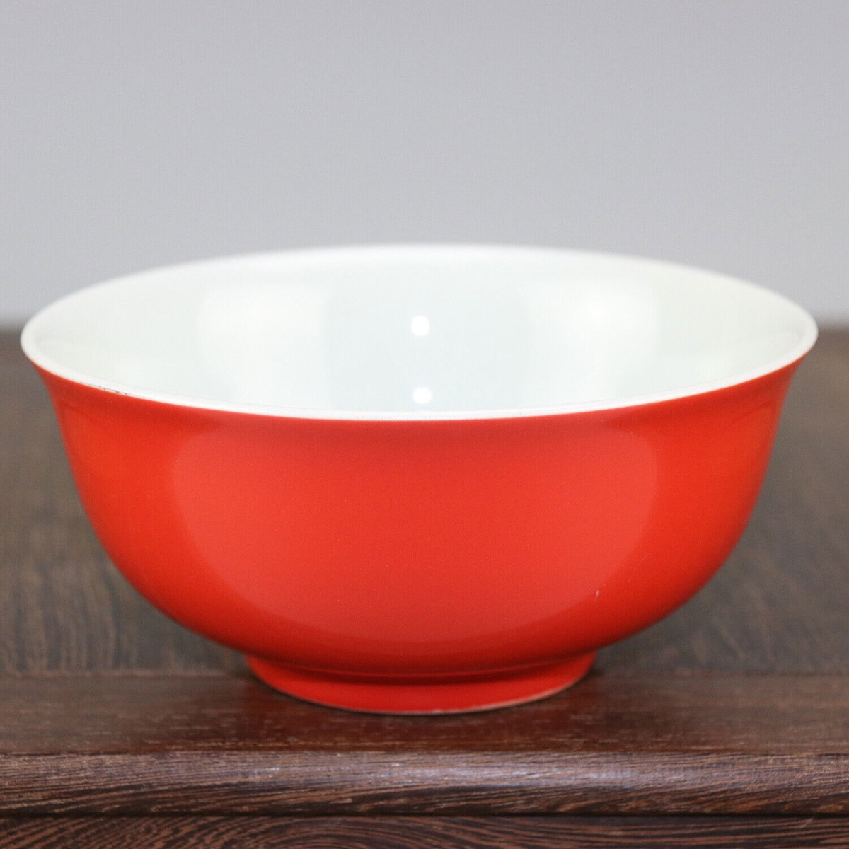 中国 上海市博物館製 紅釉磁器 カップ 茶碗 ペア 1962年 Chinese Porcelain Shanghai Museum 1962s Red Glaze Bowls 5.9 Inch