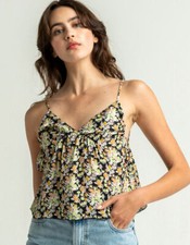 Free People Intimately OB1283722 Gardenia Floral Cami Top  S 