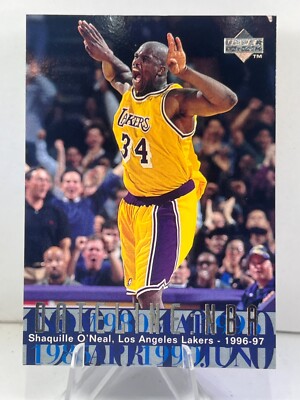 SHAQUILLE O'NEAL; 1996-97 UPPER DECK DATELINE: NBA Lakers/ Magic 