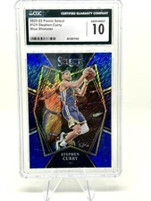 🔥 Stephen Curry 2021-22 Select Blue Shimmer #121 CGC 10 Gem MT SUPER SICK CARD