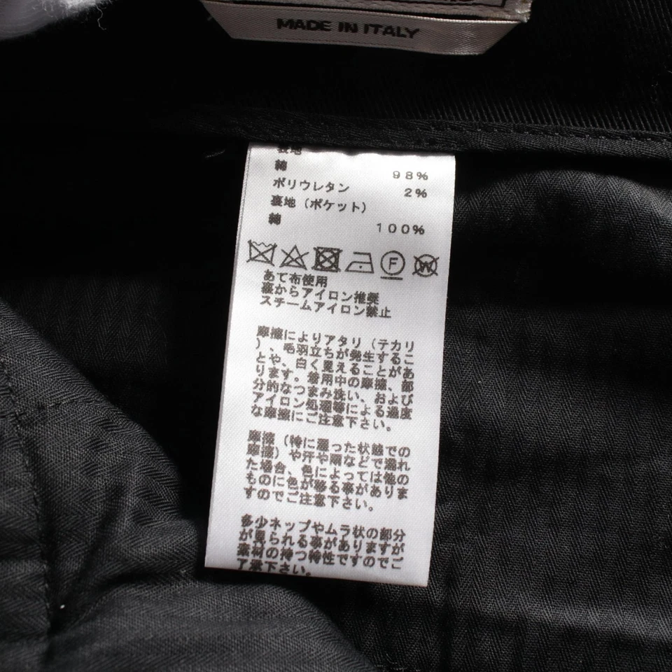 Pantalón HERMES #40 corto algodón negro usado Foto 4 de 4