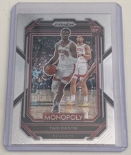 Tari Eason 2022 Panini Prizm Monopoly Rookie RC #33 Houston Rockets