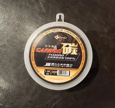 300 Meters of 100 Fluorocarbon Fishing Line - 4lb, 6lb, 8lb Test