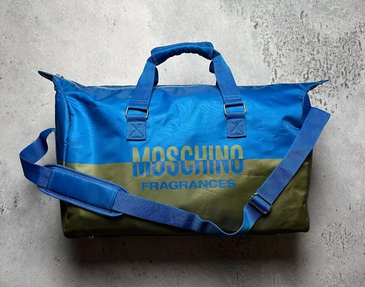 Moschino Unisex Expandable Duffle Gym Weekender Carry-On
